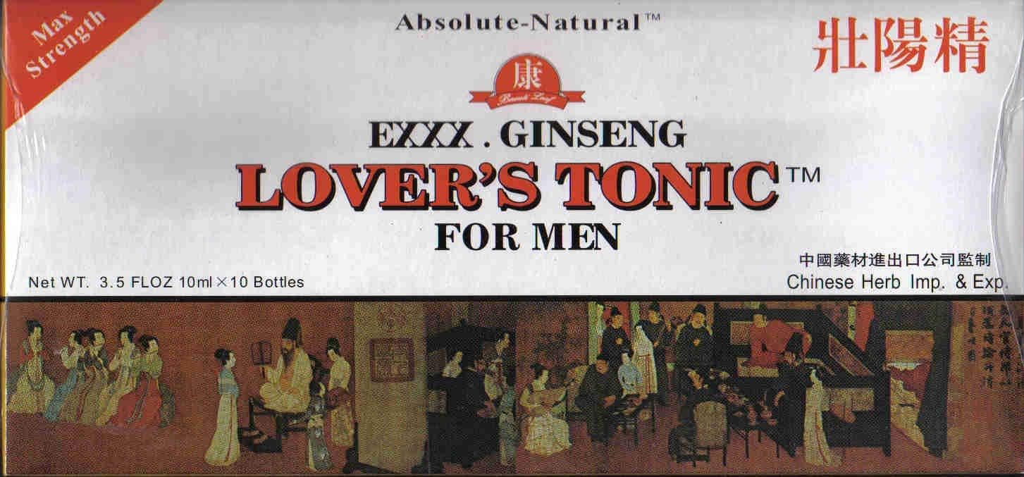 Exxx. Ginseng Lover's Tonic For Men, 10 ml x 10 Bottles