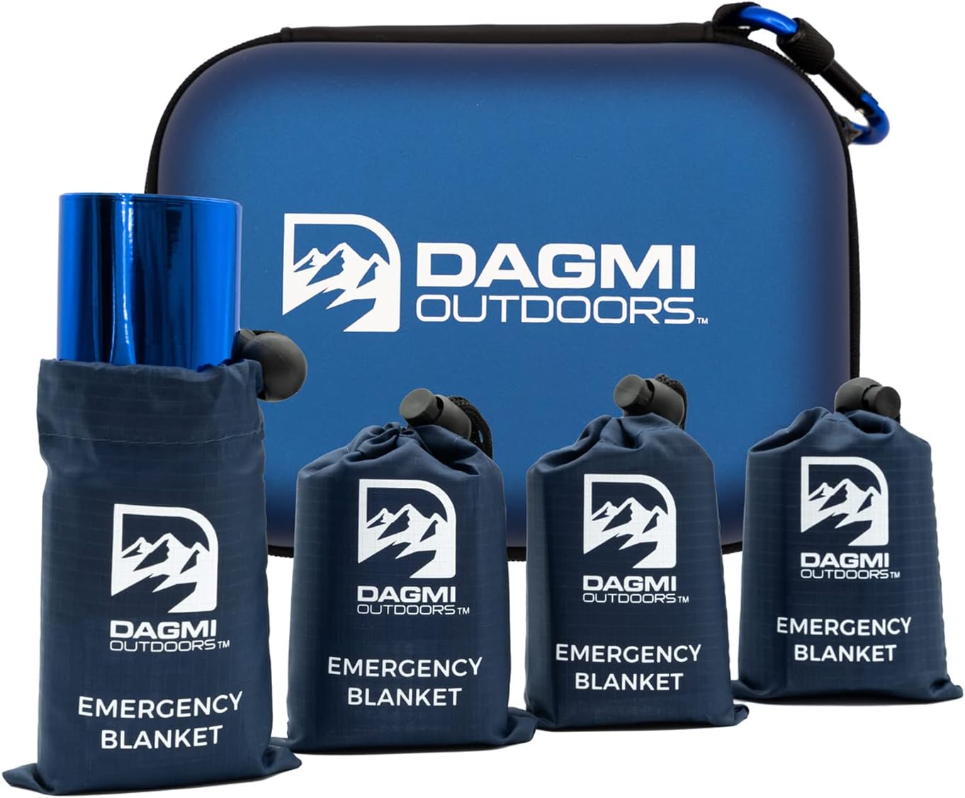 4-Pack Emergency Mylar Space Blankets for Extreme Weather Survival 4-Pack Emergency Mylar Space Blankets for Extreme Weather Survival