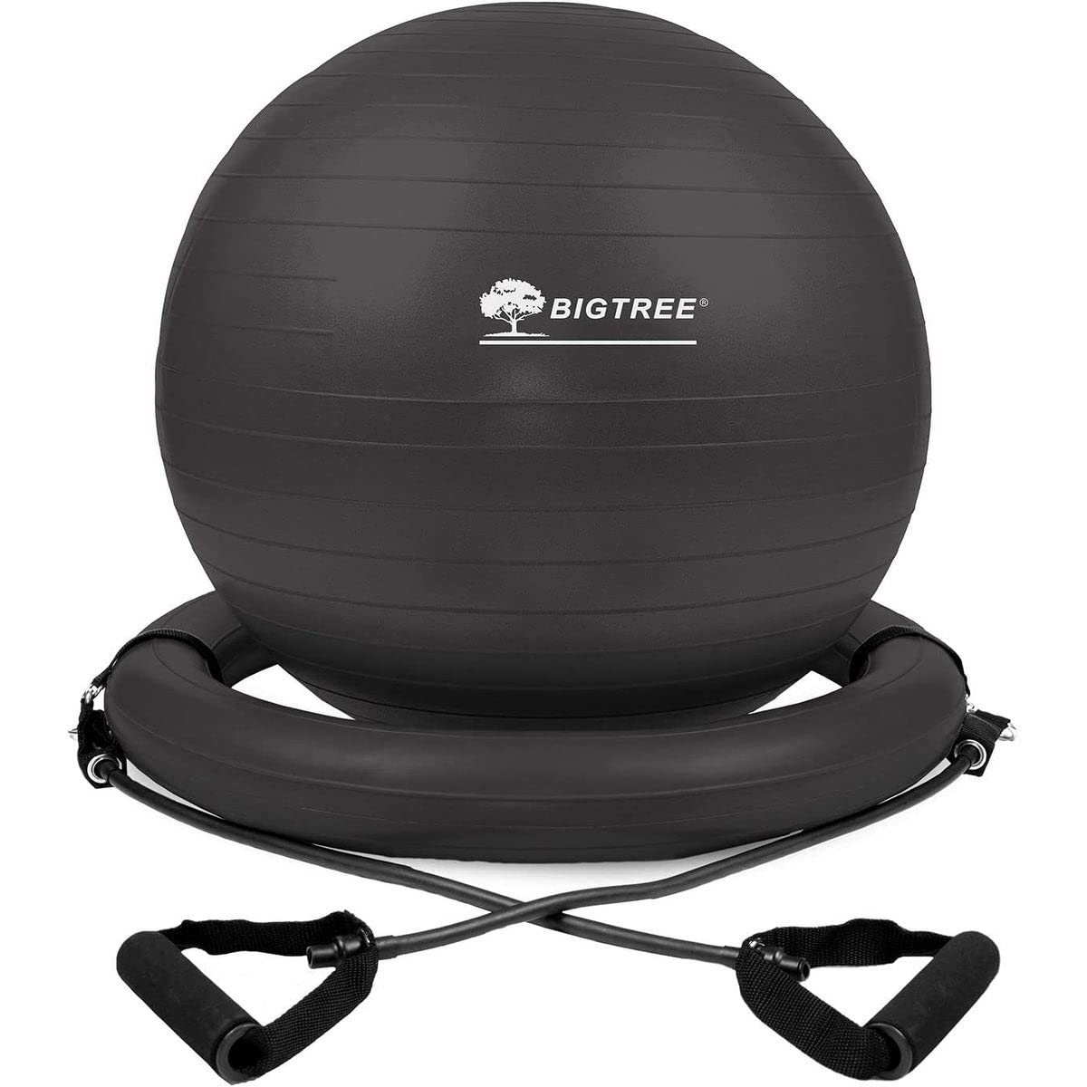 BIGTREE Exercise Ball Chair with Resistance Bands Perfect for Office Yoga Balance Fitness Super Strong Set
