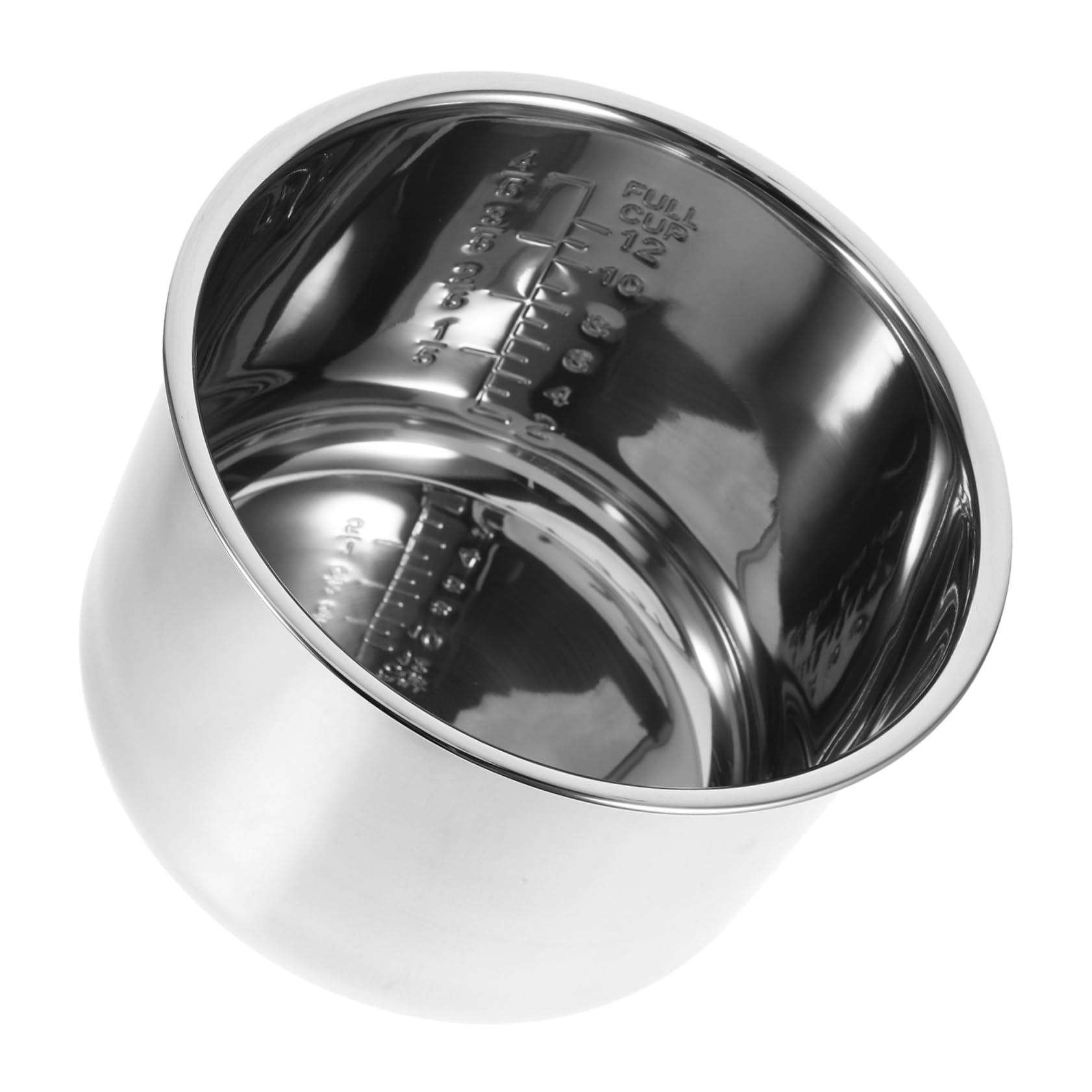 Garneck Cubeta Interior de Acero Inoxidable de 6 litros para Olla Arrocera Distribución Uniforme de Calor, Apta para Uso en Cocina de Tienda y Preparación de Platos Variados