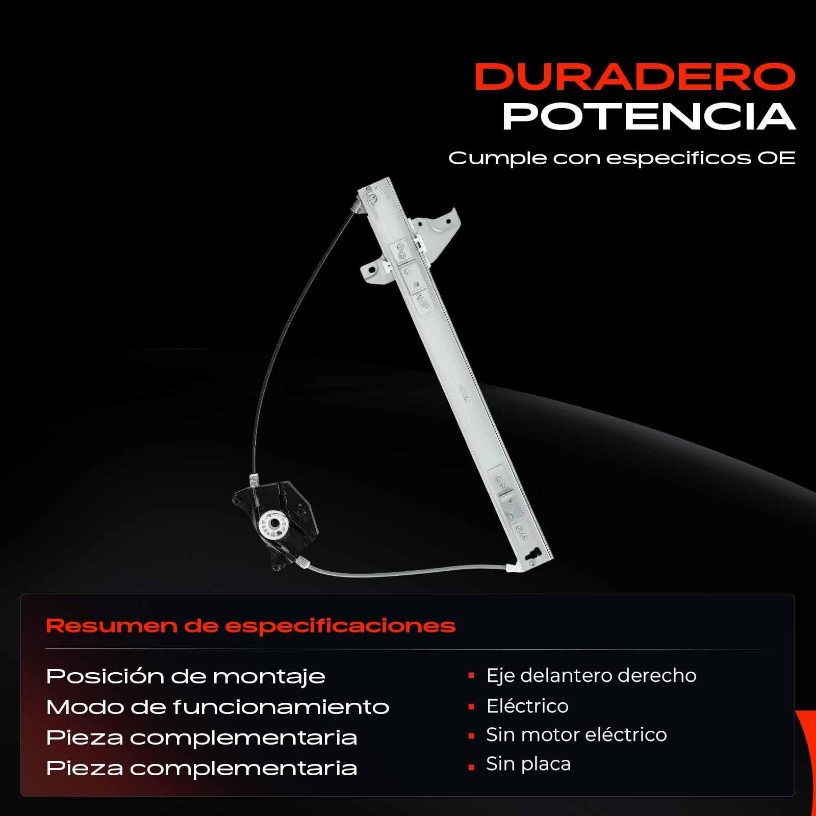 Frankberg Regulador ventana eléctrico sin motor delantero derecho 9222Q4 | eléctrico, sin Motor, Al frente, bien, 9222Q4; Compatible con: 407 SO 6D 6E, 407 6D