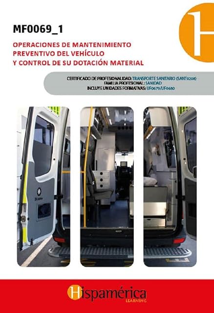 Portada de MF0069_1: Operaciones de mantenimiento preventivo del vehículo y control de su dotación material