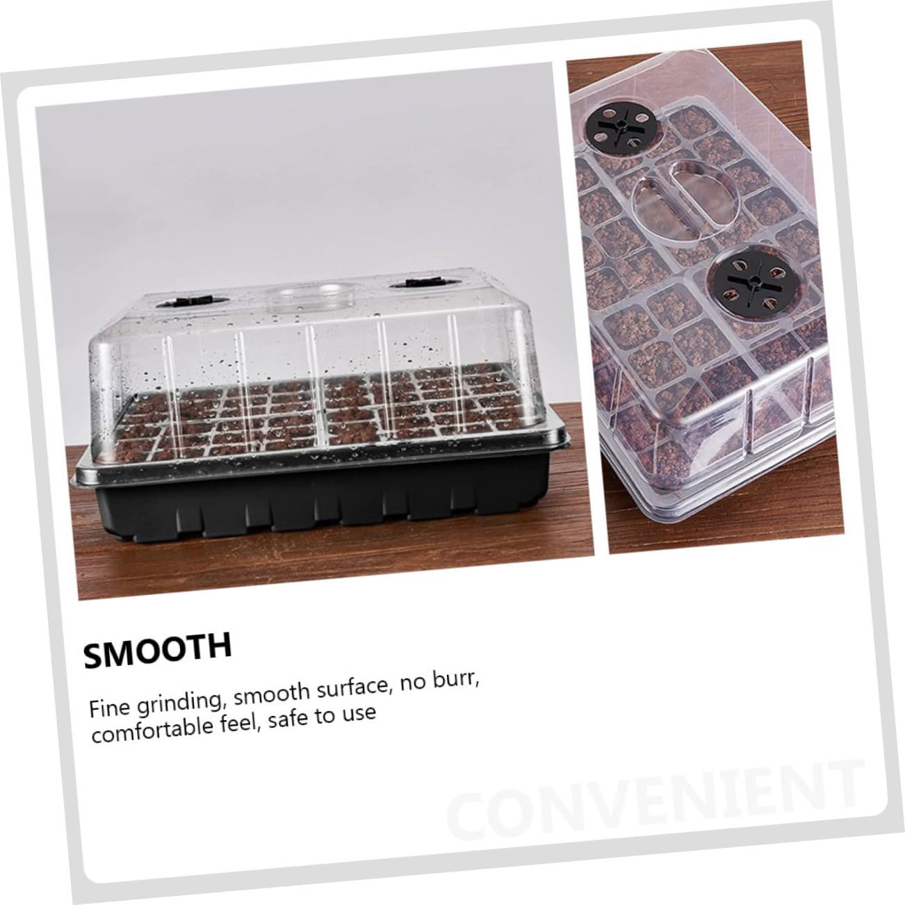 1set Plant Germination Trays Plant Growing Trays Gardening Tools for Starting Cloning and Growing Microgreens Material for Optimal Growth Environment