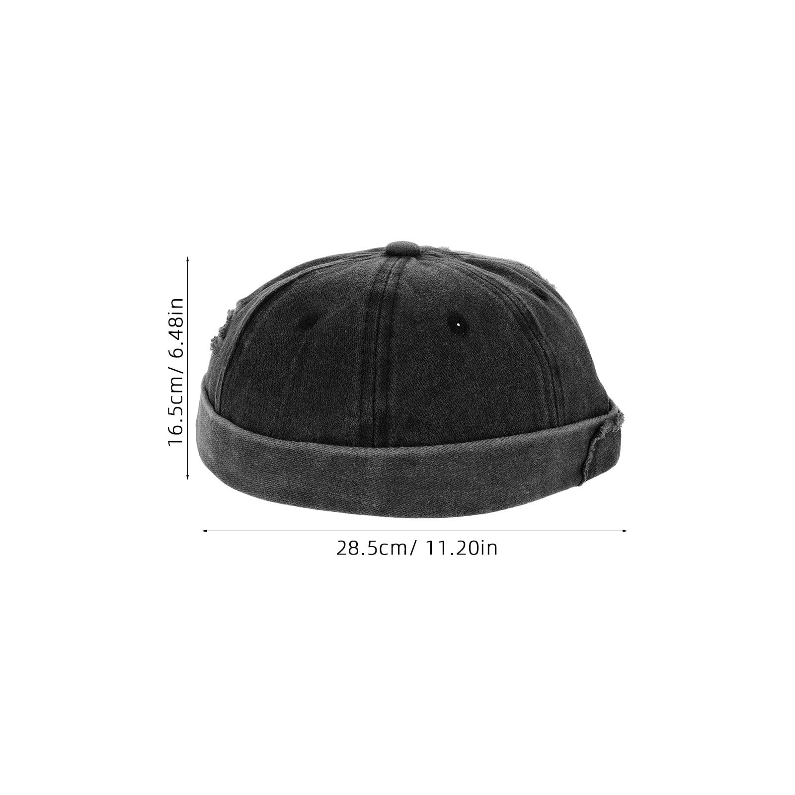 Healeved Berretto Senza Visiera da Uomo in Design Cinese Vintage, Cappello Traspirante in Cotone Casual, Berretto Senza Bordo Adatto per Uso Quotidiano e attività all'Aperto