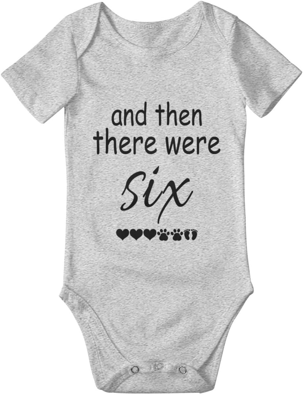 And Then There Were Six Boys Bodysuit Cotton Onsie Outfits Clothing Baby Bodysuit Gift for Girl/Boy