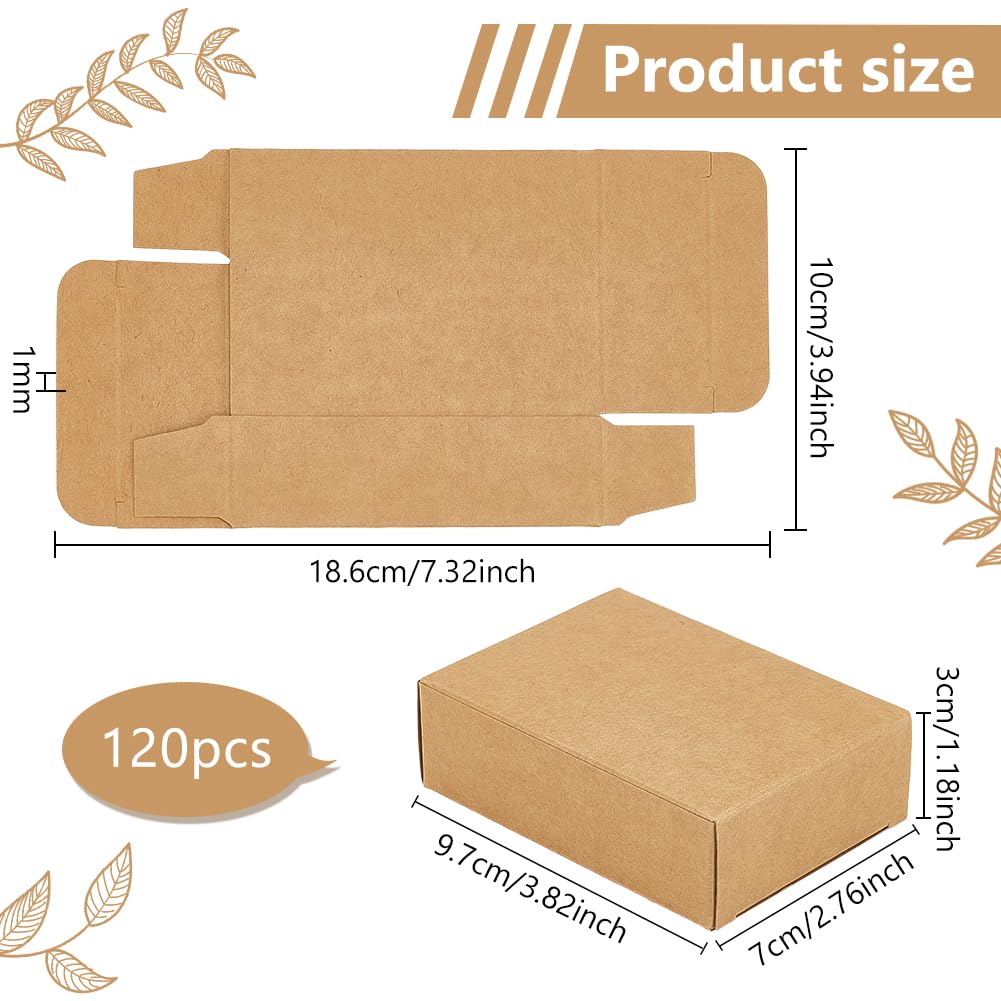Amazon | BENECREAT 120枚9.7x7x3cm 小型段ボール クラフト紙 ギフト