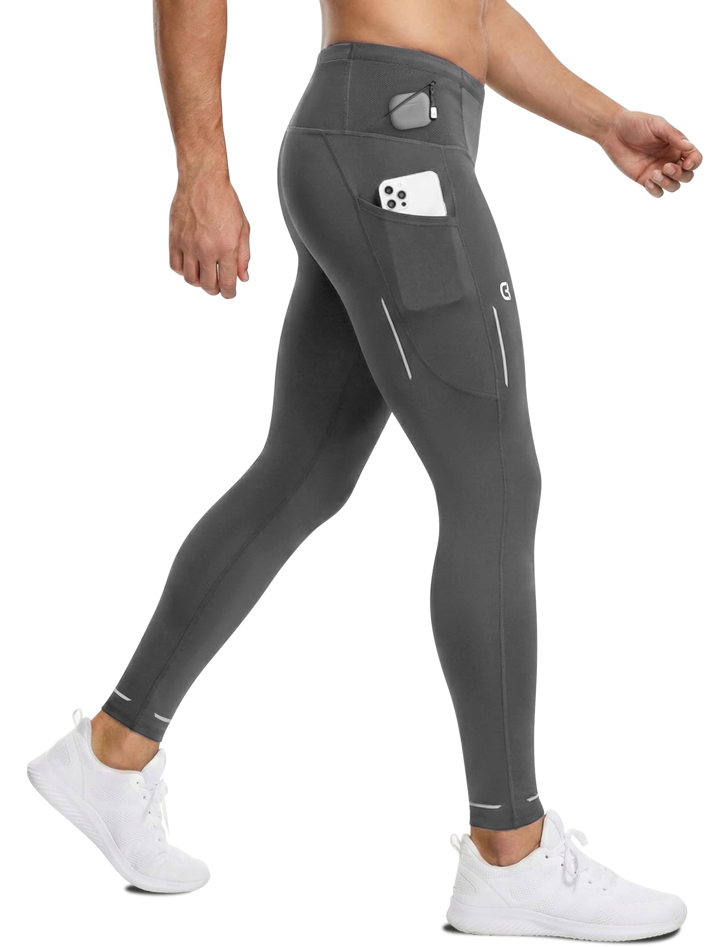 Men's Running Tights with 6 Pockets