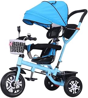 Trójkołowy wózek dziecięcy dziecięcy niemowlę maluch dziecięcy rower samochodowy (kolor: szary)