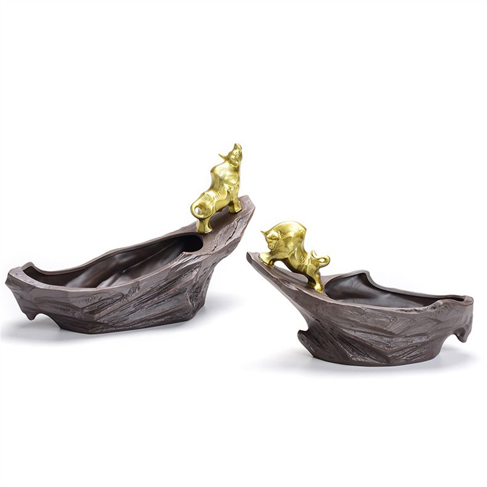 HIHELO Doniczki Kreatywne Ceramiczne Bonsai Doniczka Zielona Roślina Krajobraz Doniczka Dekoracja wnętrz Ozdoby (dolny Punch) Doniczki do pokoju dziecięcego (Kolor: B)