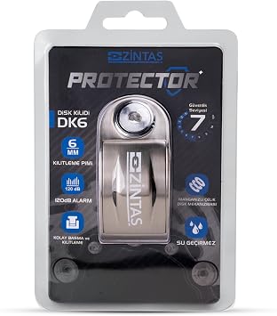 Protector Disc Lock 6mm 120 dB Silver