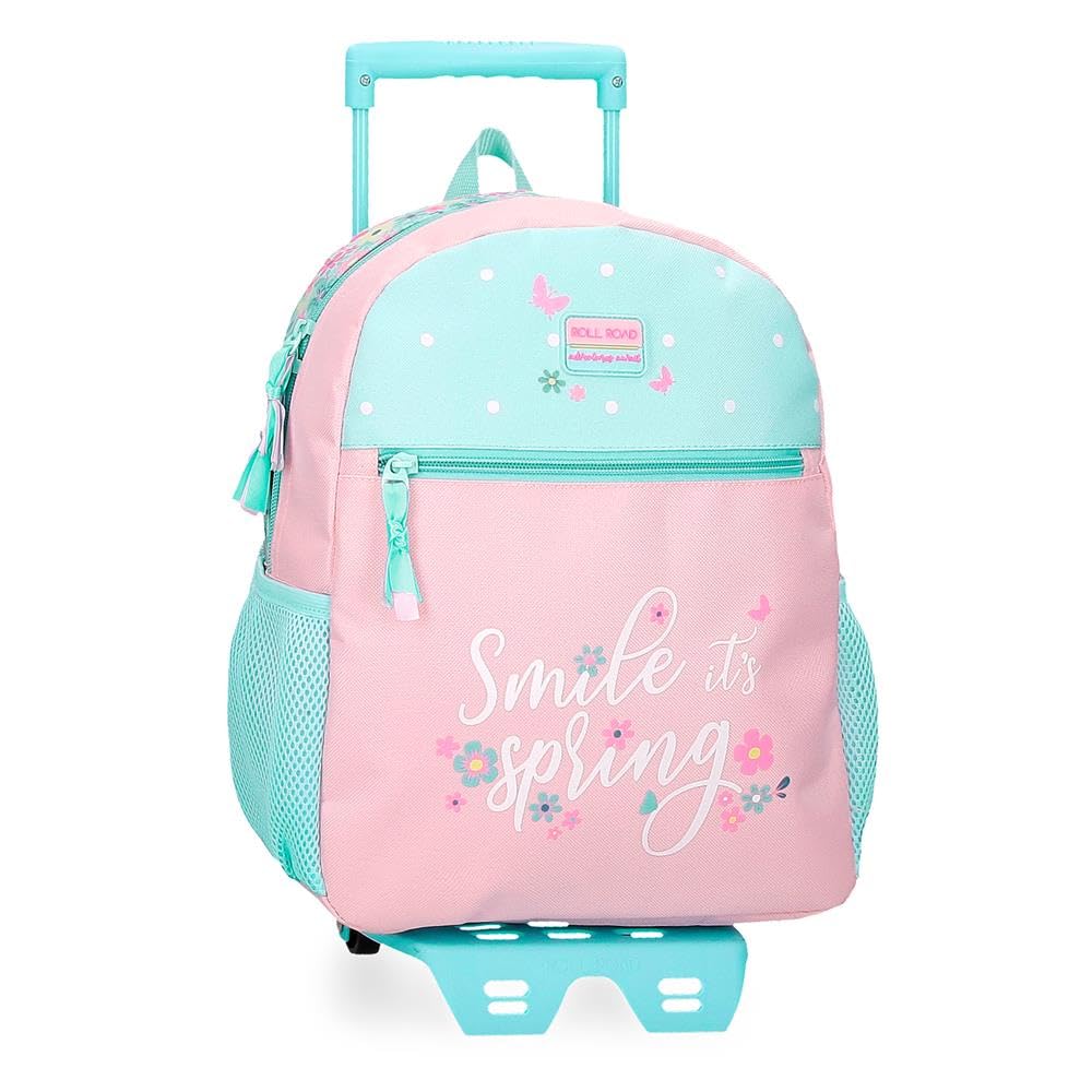 ROLL ROAD Sac à dos pour enfants Spring dream School backpack en polyester, bretelles larges et réglables qui s'adaptent, poche avant