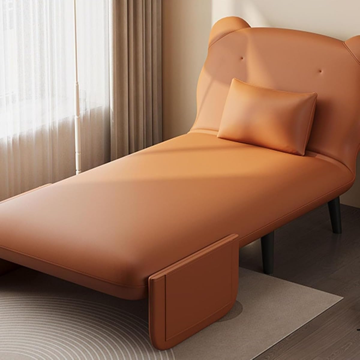 Amazon｜【Loryikarfur】折りたたみフロアチェア シングルソファベッド