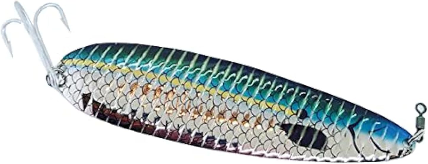 Nichols Lures 6FS21-25 6" Ben Parker Mini Magnum Flutter Spoon, Blueback HD, 2.5oz