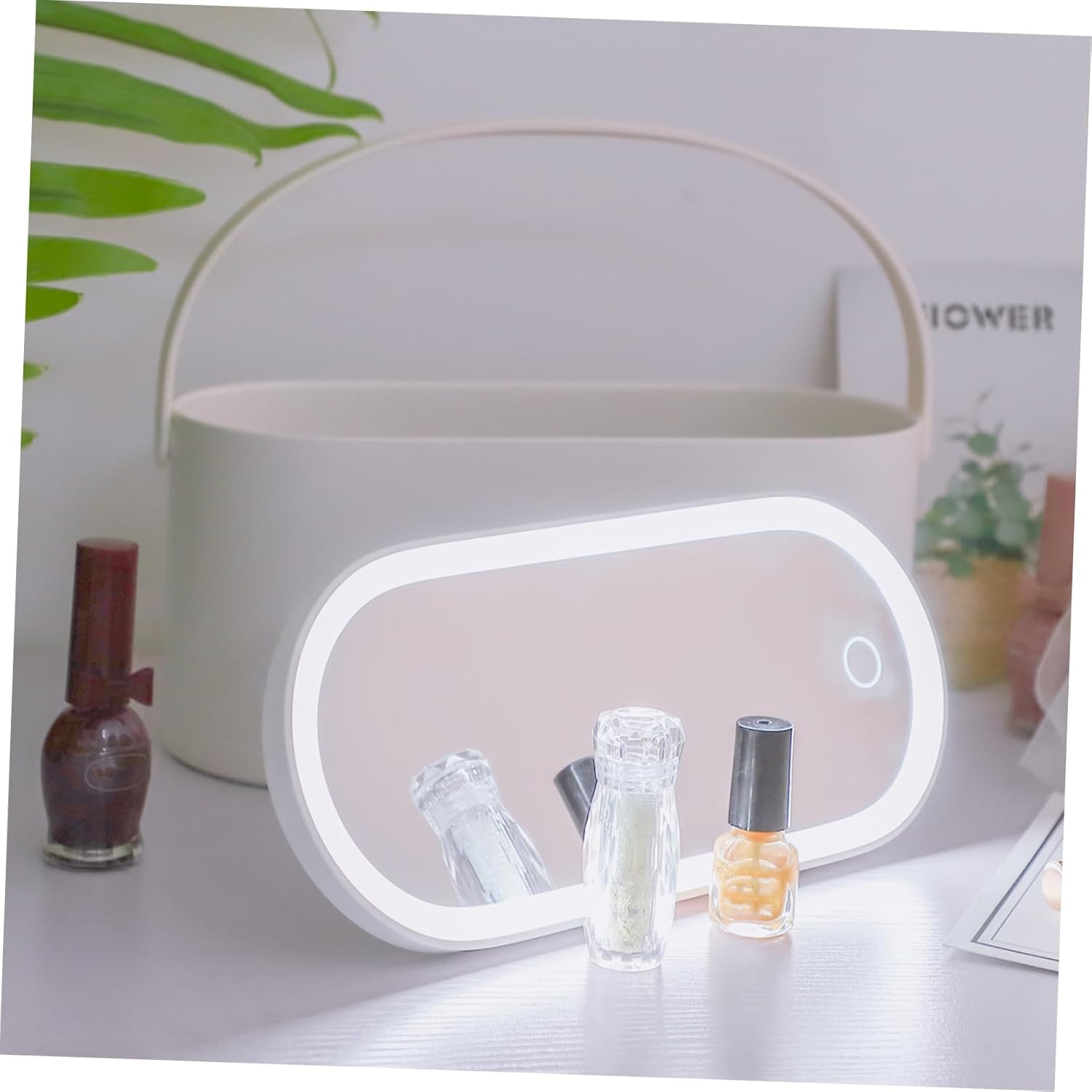 Portable Led Lighted Makeup Case with Organizer for Travel Cosmetic Storage Box with Mirror and Design for Business Trips and Outdoor Activities