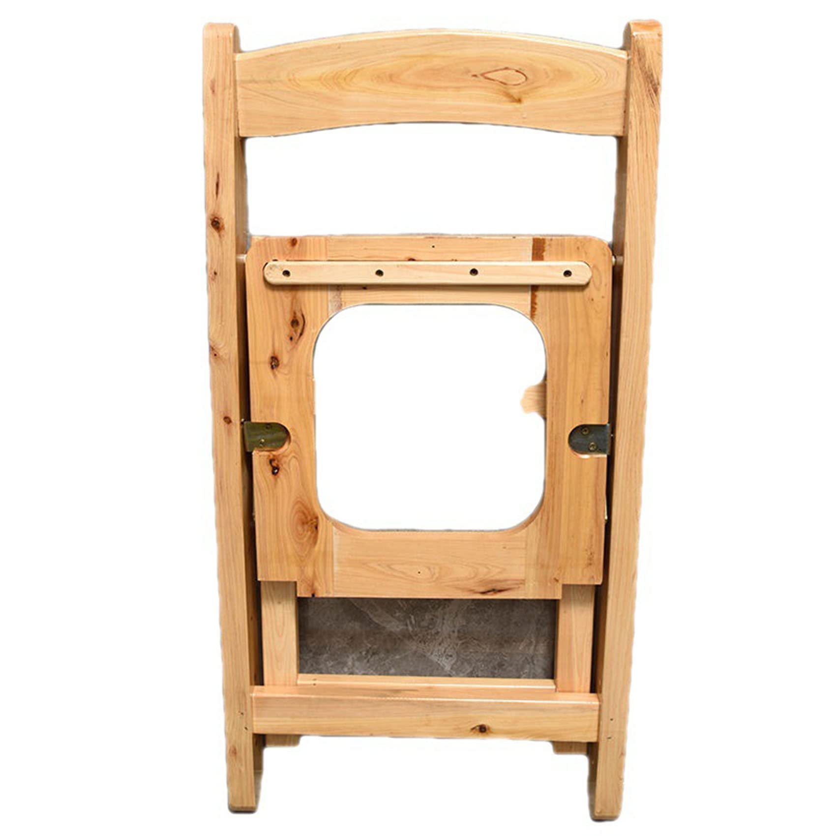 Amazon.co.jp: よもぎ蒸しセット ポータブルトイレ無垢材 背もたれ付き