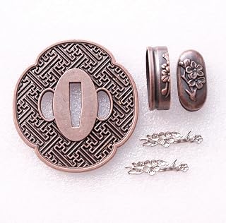 Japanese Samurai Sword KOSHIRAE – TSUBA FUCHI KASHIRA MENUKI 68-100