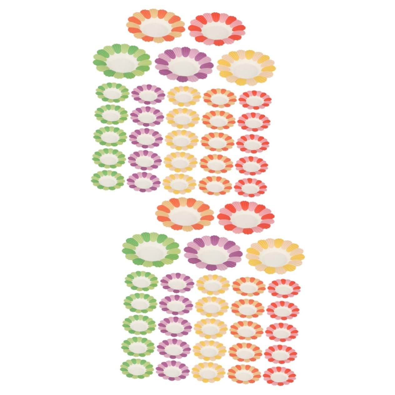 Assiettes carton anniversaire Luxshiny de 200 pièces pour grands buffets