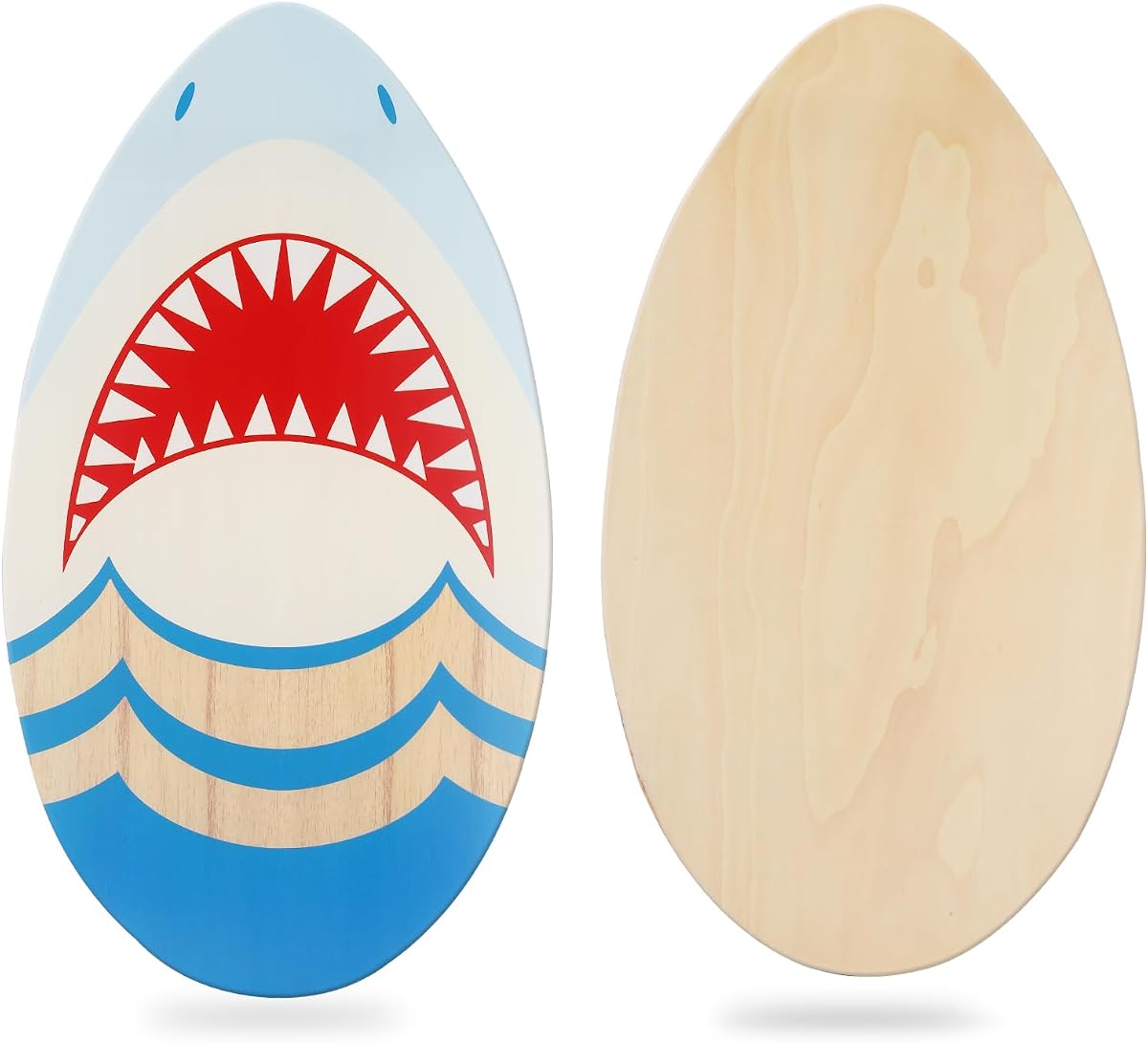 HQO LOVL Tabla de skimboard de 35 pulgadas para niños y adultos, tablas de madera con revestimiento de alto brillo para skimboards de playa para principiantes
