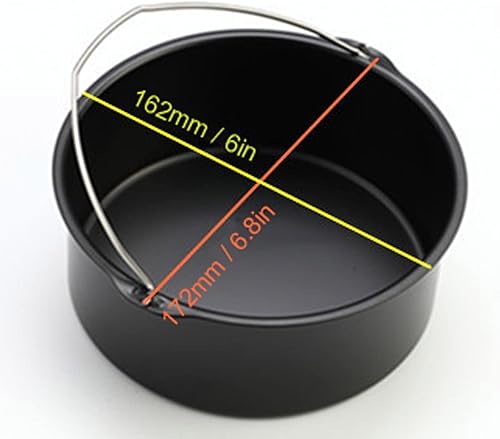 Miniatura 8 de Alvinlite Bandeja para hornear para ollas a presión, freidoras de aire y hornos, freidora de aire, freidora de aire, sartén para pasteles, accesorio