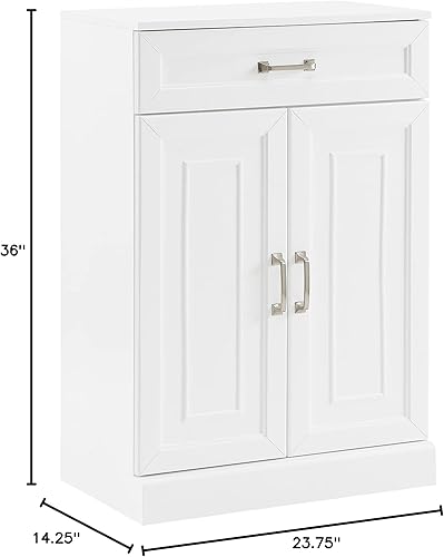 Miniatura 3 de Crosley Furniture Stanton - Armario de almacenamiento para despensa con estantes, cocina, comedor o lavandería, color blanco