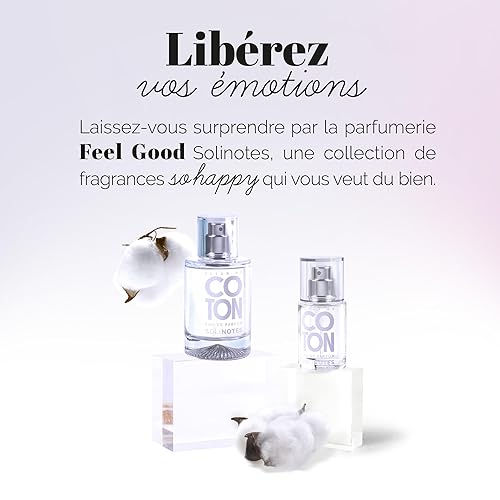 Miniatura 8 de Solinotes Cotton Flower Perfume para mujeres y hombres, 1.7 fl oz  50 ML Eau De Parfum, delicado aroma floral y relajante con ingredientes premium -