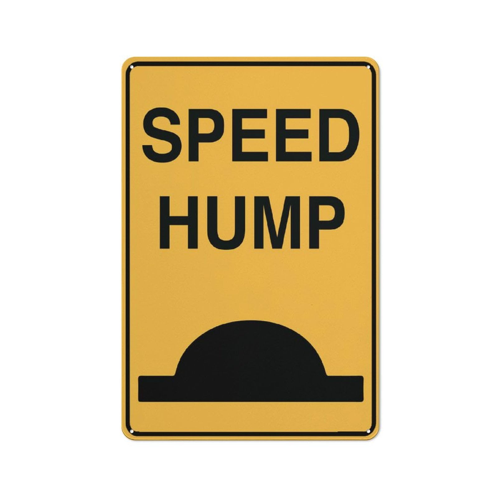 peiyeety Speed Hump Sign Metal Signs 12X8 Inch Rust Free Aluminum,Uv Ink Printing,Durable/Weatherproof Outdoor for Home