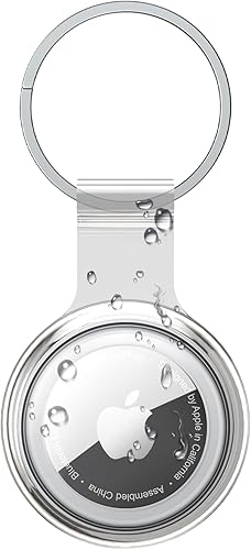 Soporte para Airtag compatible con Apple AirTags, impermeable, a prueba de polvo y anticolisión, con material de TPU suave transparente multicolor