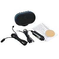 Vista 7 de Termómetro de coche LCD Digital Clock – MASO 12-24V Multifuncional Temperatura Voltímetro Medidor Electrónico Reloj Alarma Monitor con 2