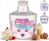 1.2 Quart Unicorn Electric Ice Cream Maker Machine for Kids – Best Countertop Ice Cream Machine for Homemade Soft Serve, Sorbet, Gelato, Frozen Yogurt – Fun & Easy Desserts for Families, easy to Clean