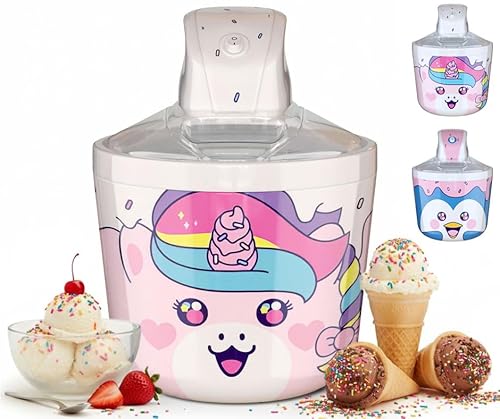 1.2 Quart Unicorn Electric Ice Cream Maker Machine for Kids