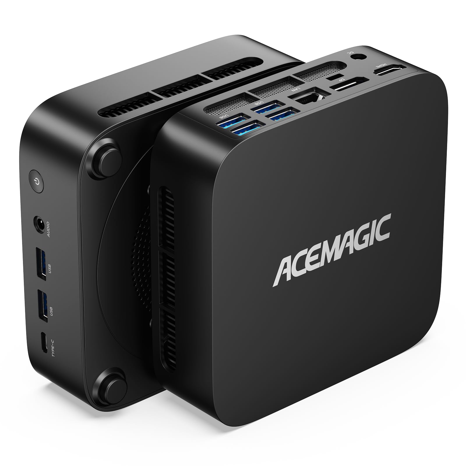 ACEMAGICIAN K1 Mini PC, AMD Ryzen 7 7730U 16GB LPDDR4 512GB M.2 SSD | Mini Computer AMD Radeon Vega 8 2000MHz, Fino a 4.5GHz/Dual Ethernet/WIFI 6/Type-C/per Ufficio