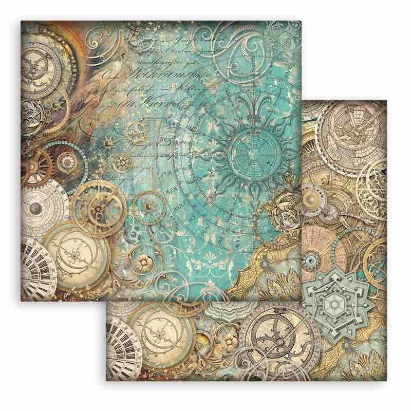 Stamperia International KFT Stamperia Mini Scrapbooking Pad 10 20.3 x 20.3 cm (8x8) Backgrounds Sir Vagabond in Fantasy World - Image 3