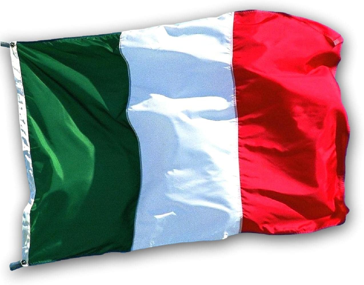 US Flag Factory - 3x5 FT Italy Italian Flag (Sewn Stripes) Outdoor SolarMax Nylon - Made in America - Premium Quality
