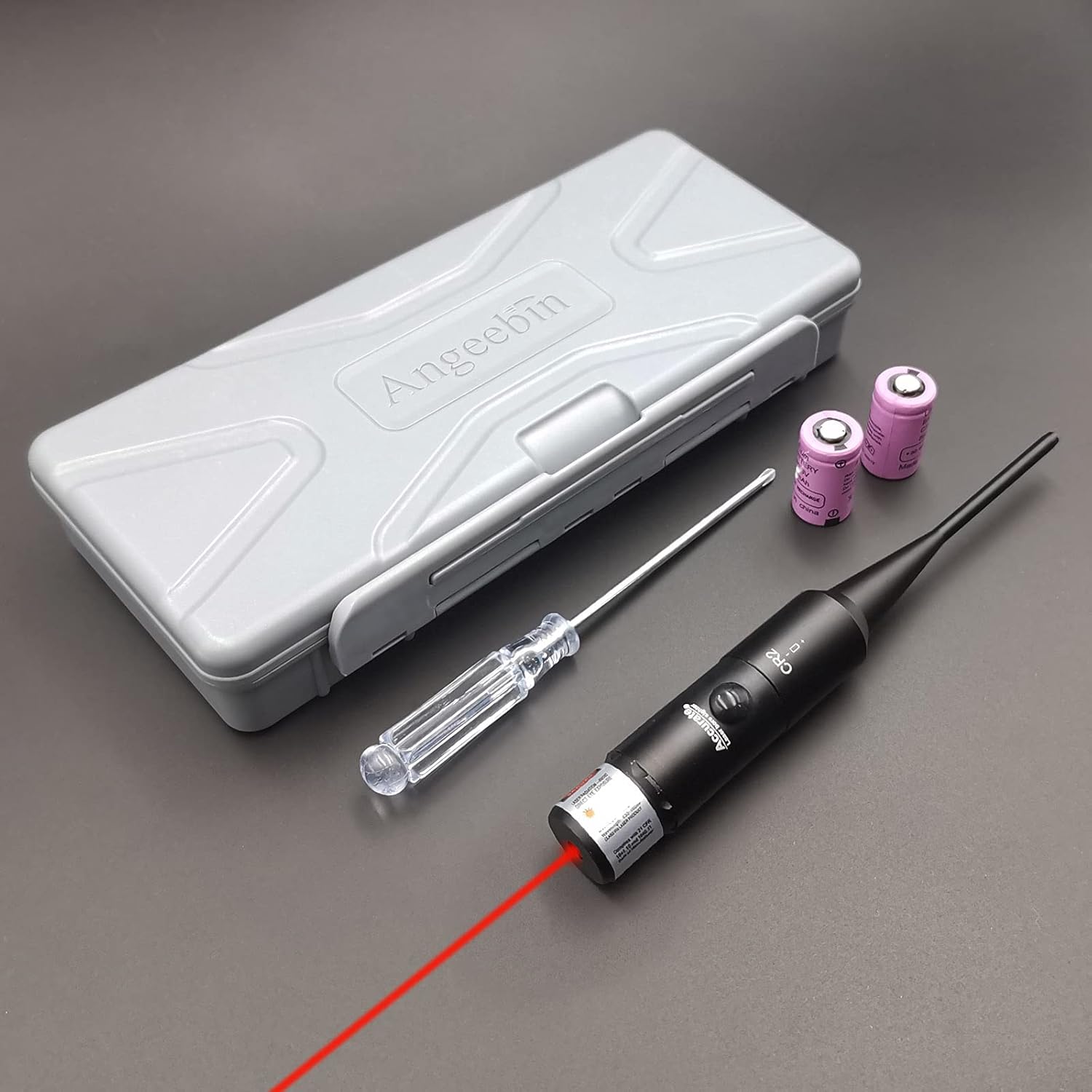 Universal Laser BoreSighter for .17 to .78 Caliber Pistols, Rifles, and Shotguns, Red or Green Laser Boresight Kit with Press Switch