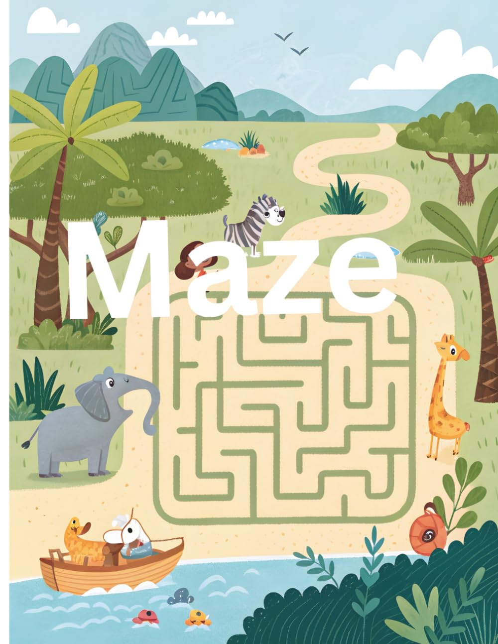 Animal Maze Adventures for Kids: Fun and Educational Maze Puzzles to Boost Thinking Skills