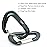 Outmate 12kN 3.2x2 Heavy-Duty Carabiner Clips - Durable, Lightweight Aluminum Alloy Carabiners for Hiking, Camping, Keychains, Dog Leashes, Hammocks & More(Wire gate,2 Gray)