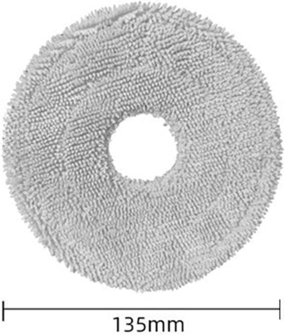Washable Microfiber Mop Cloths, for Xiaomi Robot Vacuum S10 Plus And B105 Reusable Cleaning Pads, With Design, For Pet Hair And Dust(6pcs)