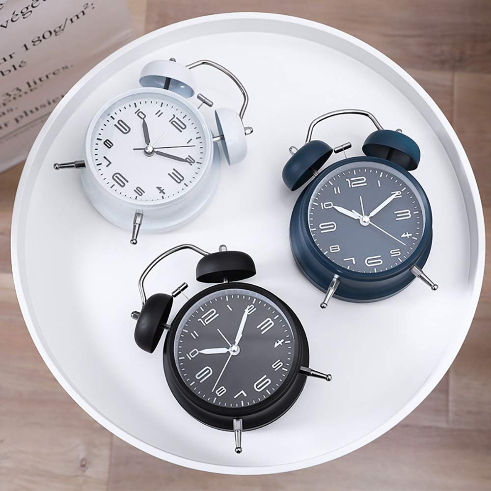 MINI SVEGLIA OROLOGIO Analogico Vintage Tavolo Quarzo Allarme Sonoro EUR 9,90 - IT - Foto 6