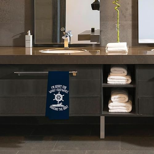 Miniatura 3 de Voatok Regalos para propietarios de barcos, toallas de plato con anclaje de barco, accesorios de barco para mujeres, accesorios de lago, toallas de