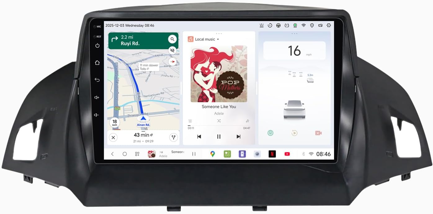 DUDUAUTO DUDU3 Car Radio for Ford...