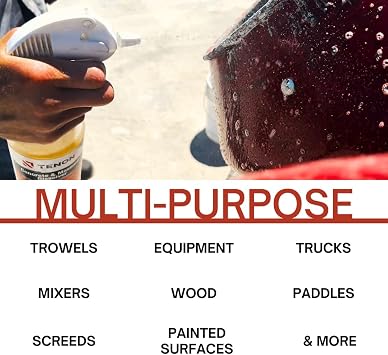 Tenon Concrete & Masonry Dissolver - Remove Concrete, Cement, Mortar, Grout, Stucco, and Masonry from Tools, Mixers, Wood, Plastic, and Aluminum, Ready-to-Use, Non-Toxic (55 Gallon)