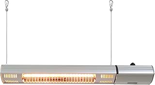 Ener-G+ HEA-21545 Outdoor Ceiling or Wall Mounted Electric Patio Heater/Infrared Heater, 1500W