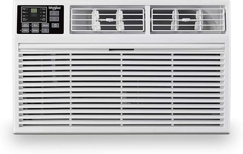 Whirlpool Energy Star - Aire acondicionado a través de la pared de 12,000 BTU para habitaciones de hasta 550 pies cuadrados y deshumidificador de