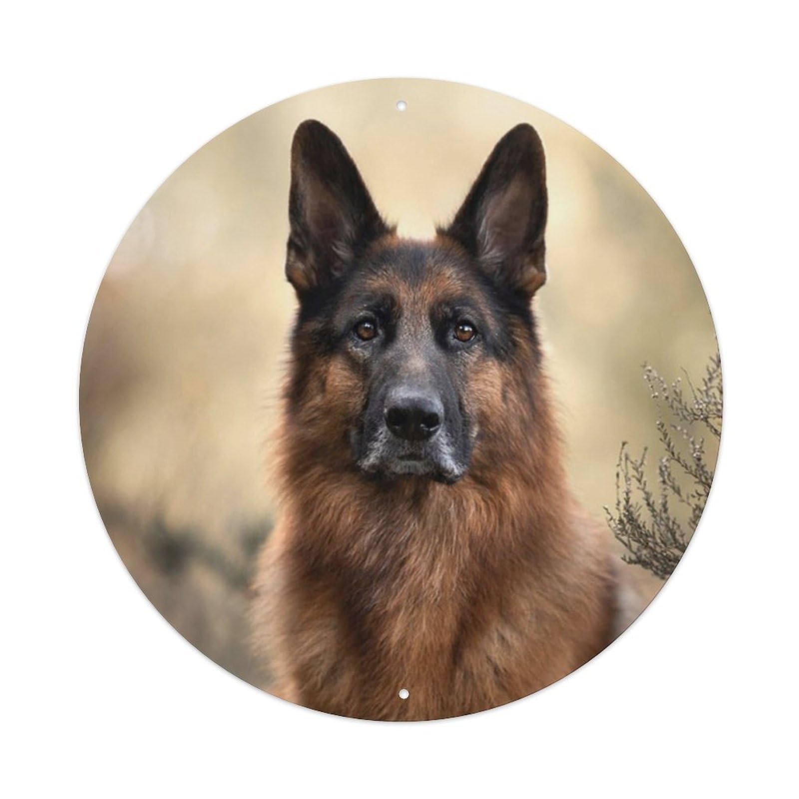 Loyalist Pet Dog Poster Warm German Shepherd Metal Tin Sign