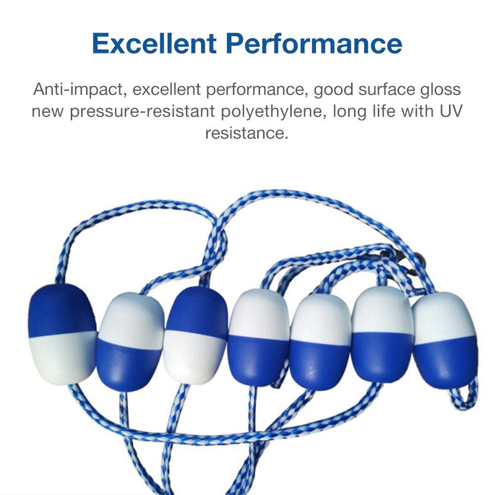 Safety Float Lines With 11 Floats, 16Feet(5m),Swimming Pool Safety