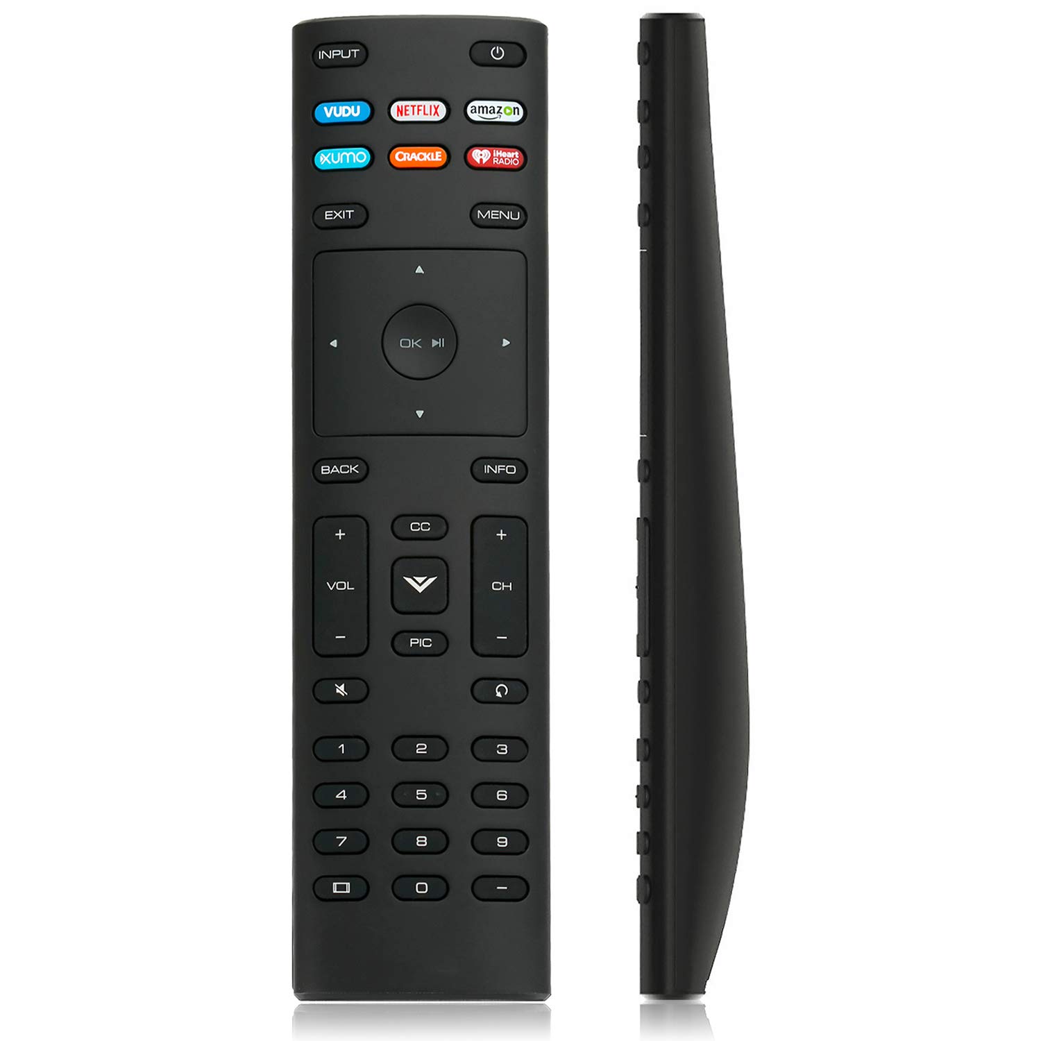 XRT136 Remote Control Replacement for Vizio TV w/VUDU Netflix Amazon XUMO Crankle iHeartRadio Shortcut Keys E48U-D0 E49U-D1 E50-D1 E50-E3 E50U-D2 D43F-F2 D48F-F0 D24H-G9 D32H-G9 D40F-G9 D50X-G9