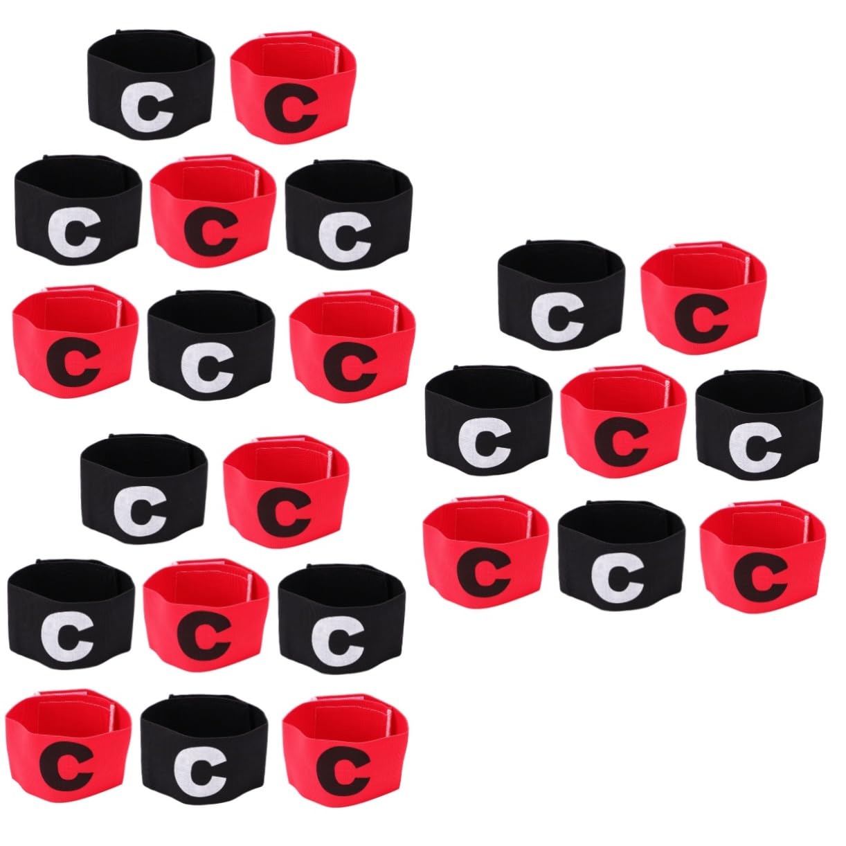 Toyvian Fascia Da Braccio Bande Del Calcio Colorato Capitani Bracciali Captain Arm Bands Allenamento Di Squadra Accessori Captain Armband Nero Colore Casuale