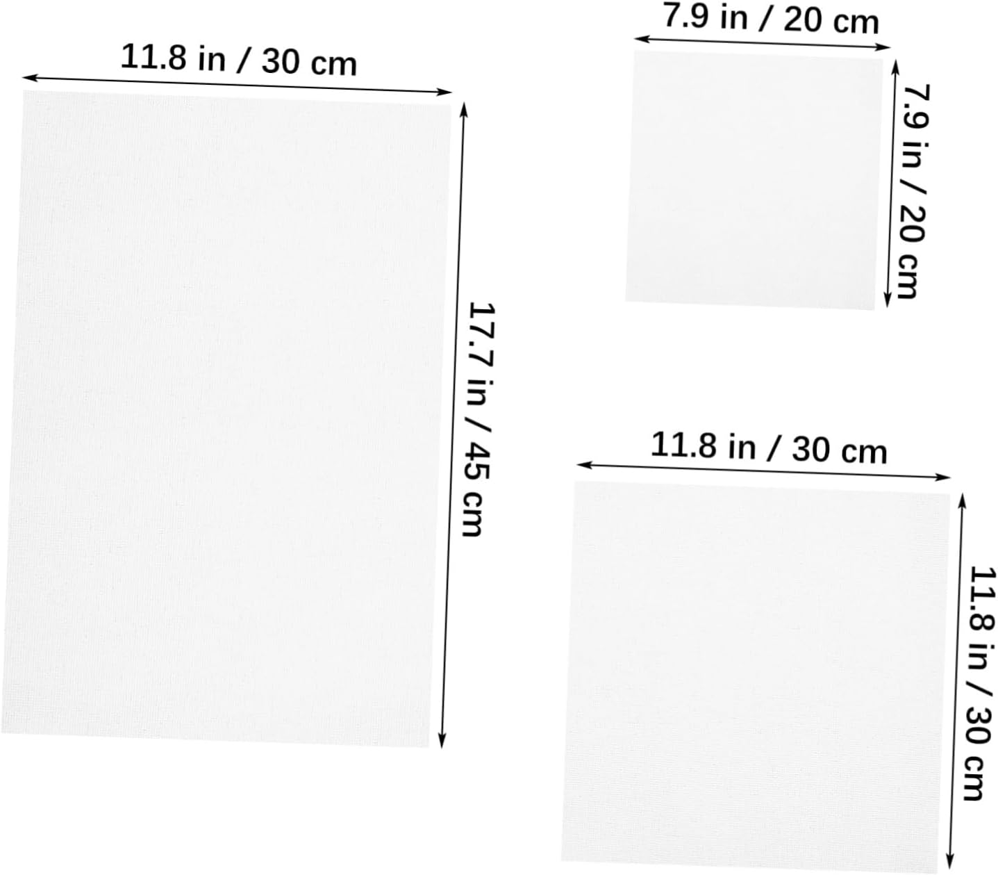 TEHAUX 12pcs Embroidery Fabrics Cloth Cross Stitch Supplies Plain Fabric for Wall Hangings Pillow Covers Tablecloths Place Mats