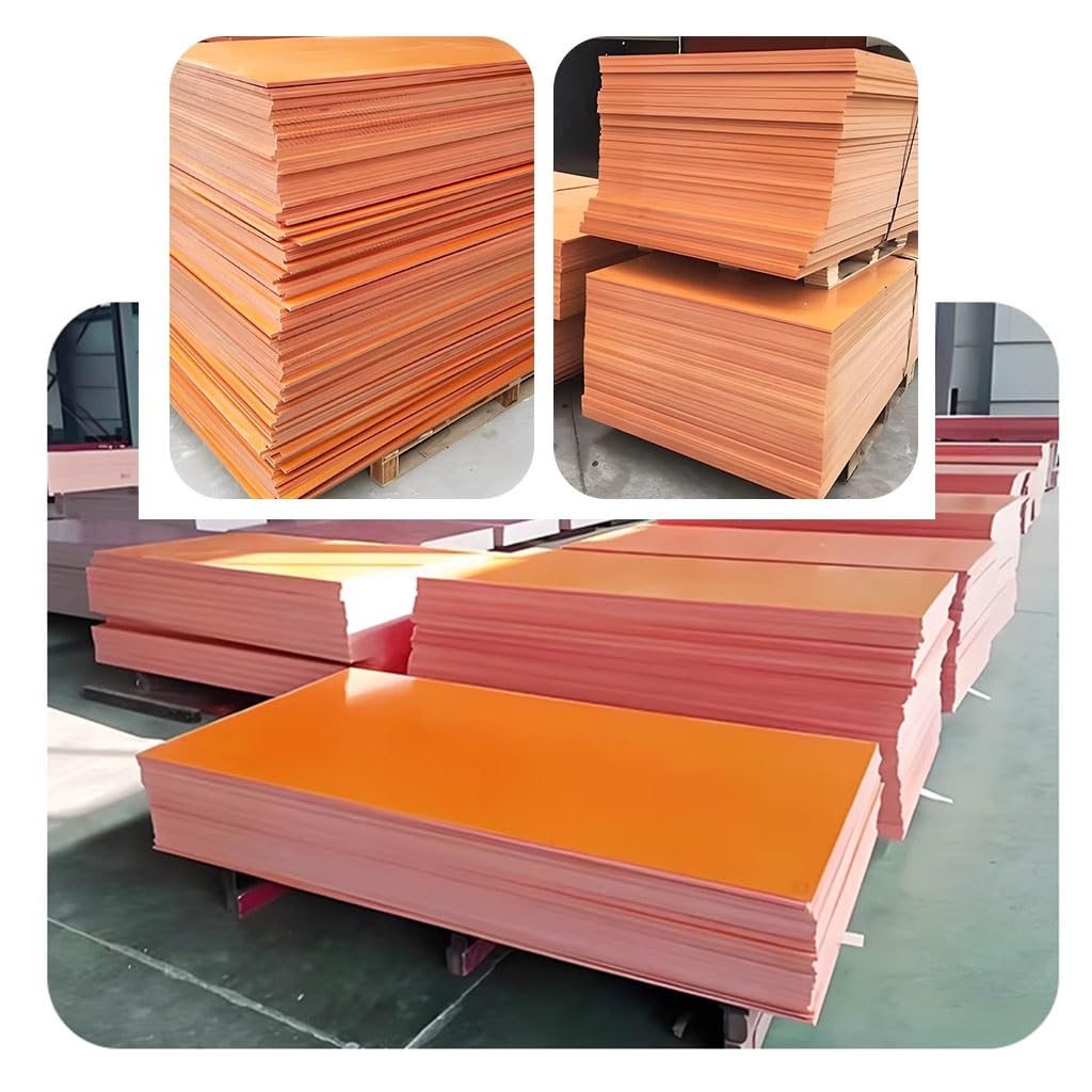 1pcs 1-20mm Thick Bakelite Plate，Orange Insulation Phenolic Resin Board, Antistatic and High Temperature Resistanc Bakelite Sheets(100x150x20mm)