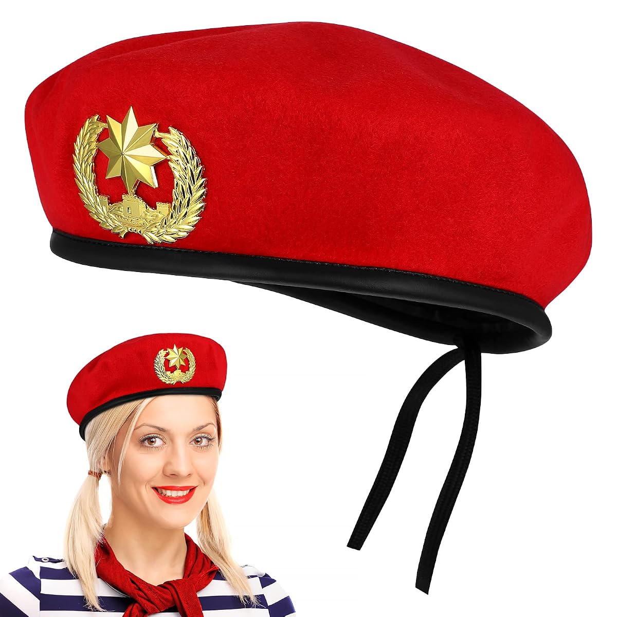 Amosfun Beret Men for Hats Mens Cap Garrison Berets French Beret
